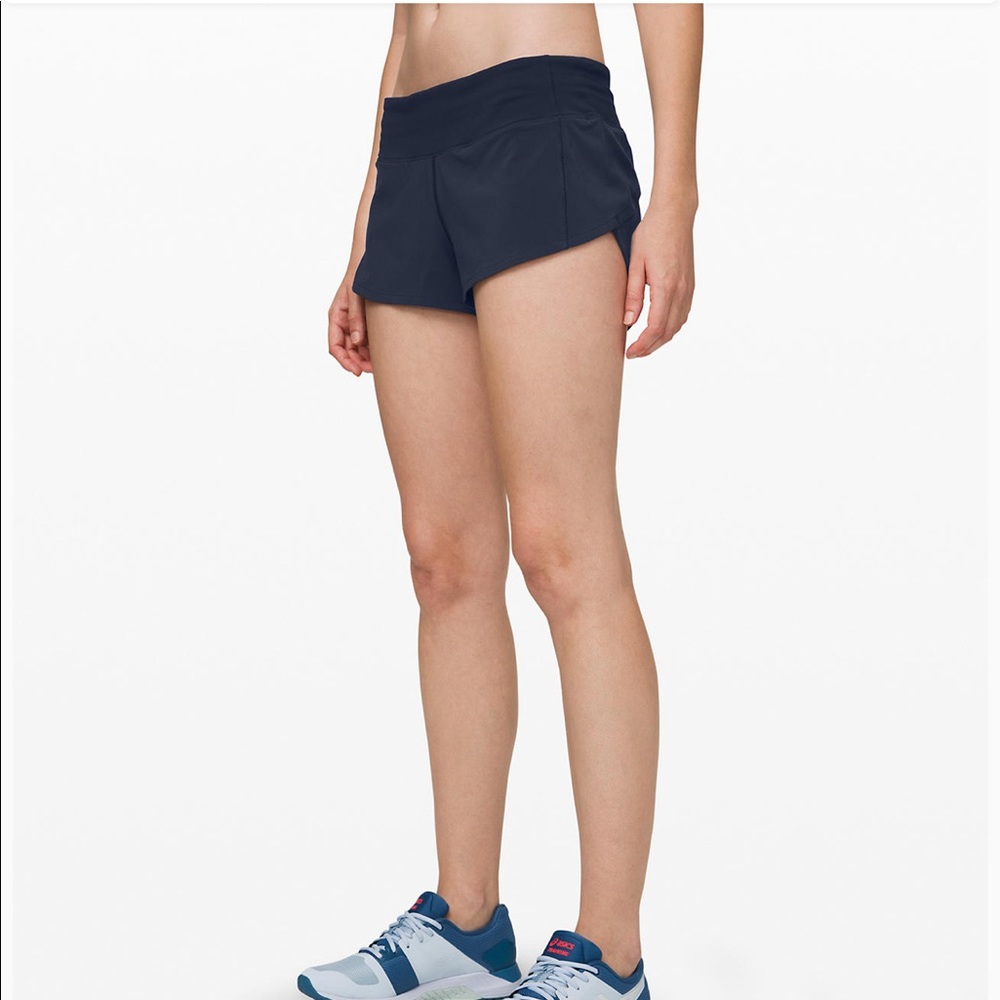 Navy Blue Lululemon Running Shorts!! Gem
